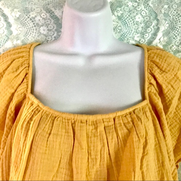 NWT Altar’d State Yellow Crop Top- Medium - Picture 5 of 10